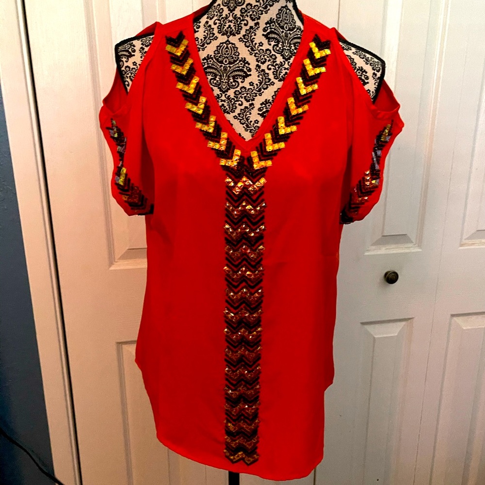 Romeo & Juliet Couture Beaded Blouse